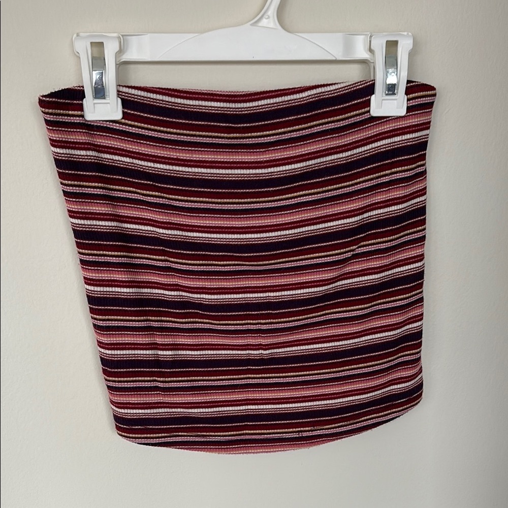 Striped Pink and Purple Tube Top